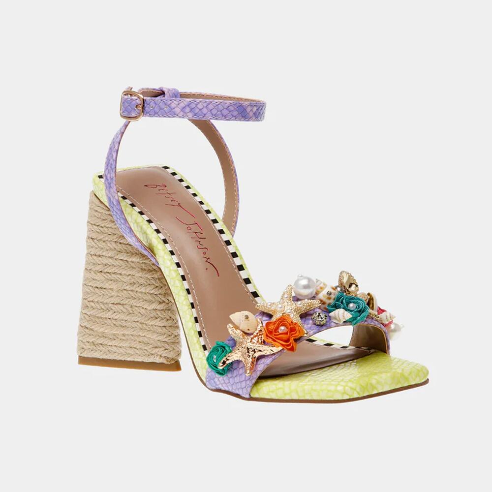 Betsey Johnson Karsyn Multi Embellished Nautical Sandals NEW Size 9.5